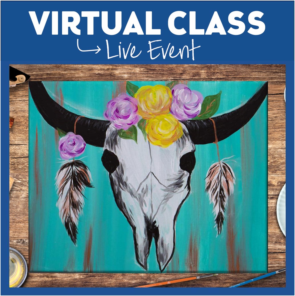 LIVE INTERACTIVE VIRTUAL CLASS-PAINTING KIT INCLUDED